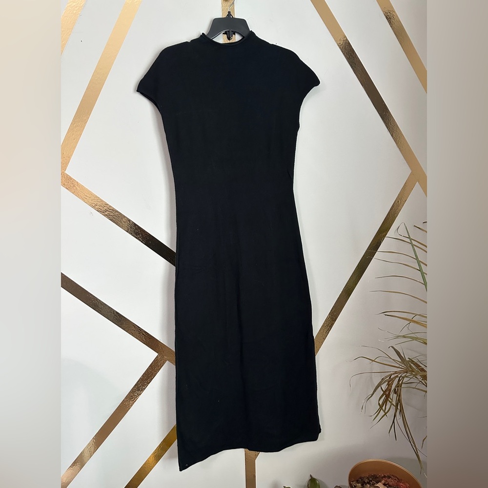 Peruvian Connection Small Sweater Dress Black long  Length - new never worn